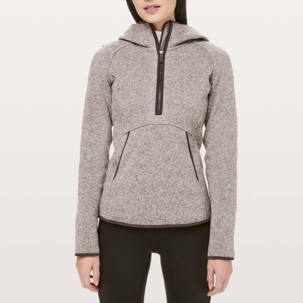 Lululemon Fleece & Thank You Pullover in Heathered Smoky Blush